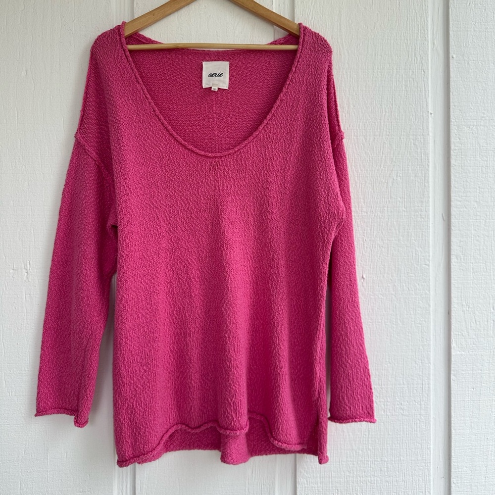 Aerie Oversized off the shoulder Sweater Size Medium